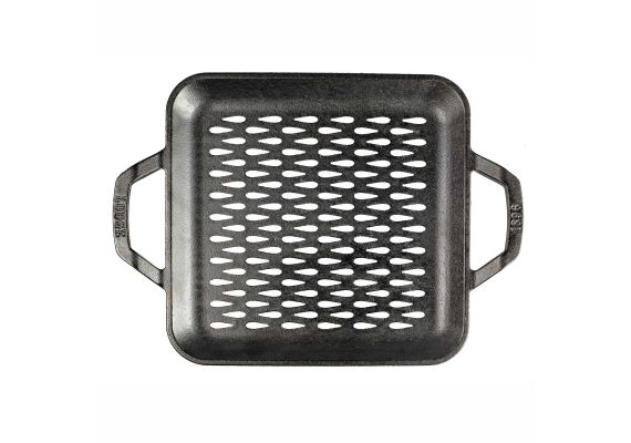 Tava patrata cu doua manere si gauri perforate pentru gratar Chef Collection Lodge 28 cm L-C11SGT - 1 Tava patrata cu doua manere si gauri perforate pentru gratar Chef Collection Lodge 28 cm L-C11SGT - 1