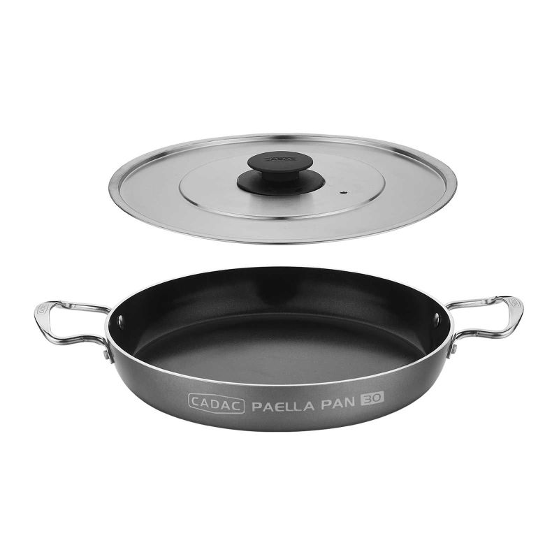 Tava paella cu capac 28 cm antiaderenta pentru gratar Cadac 8635 - 1