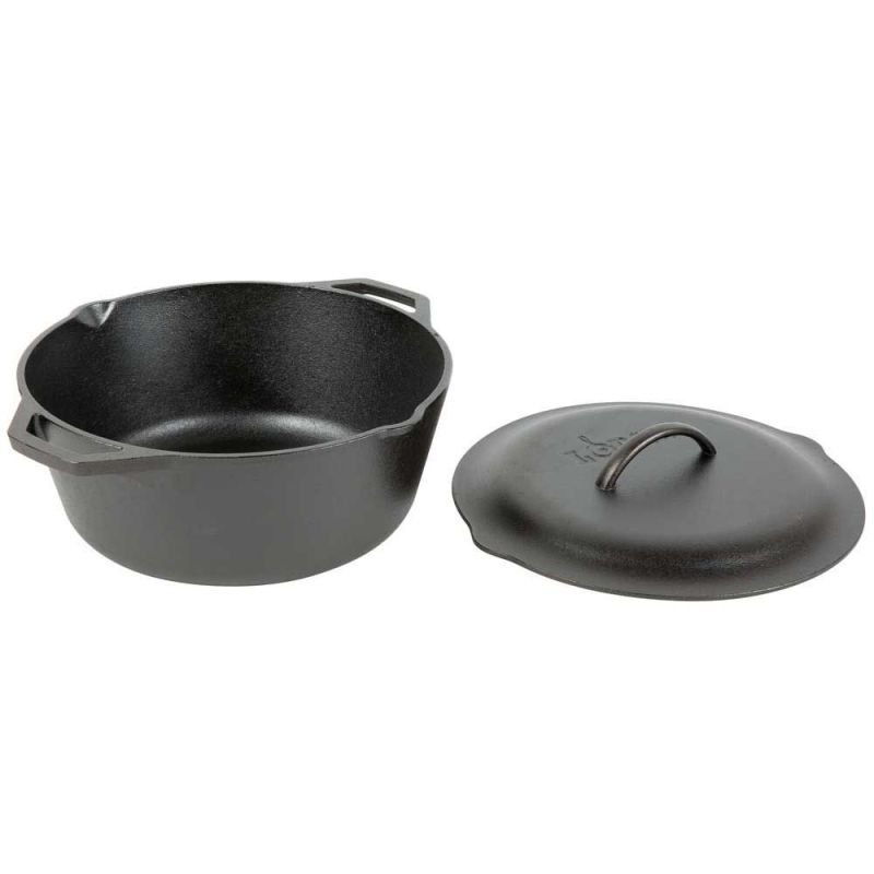 Ceaun din fonta cu capac - cuptor olandez Lodge 30 cm 6,7 litri L-10DOL3 - 3