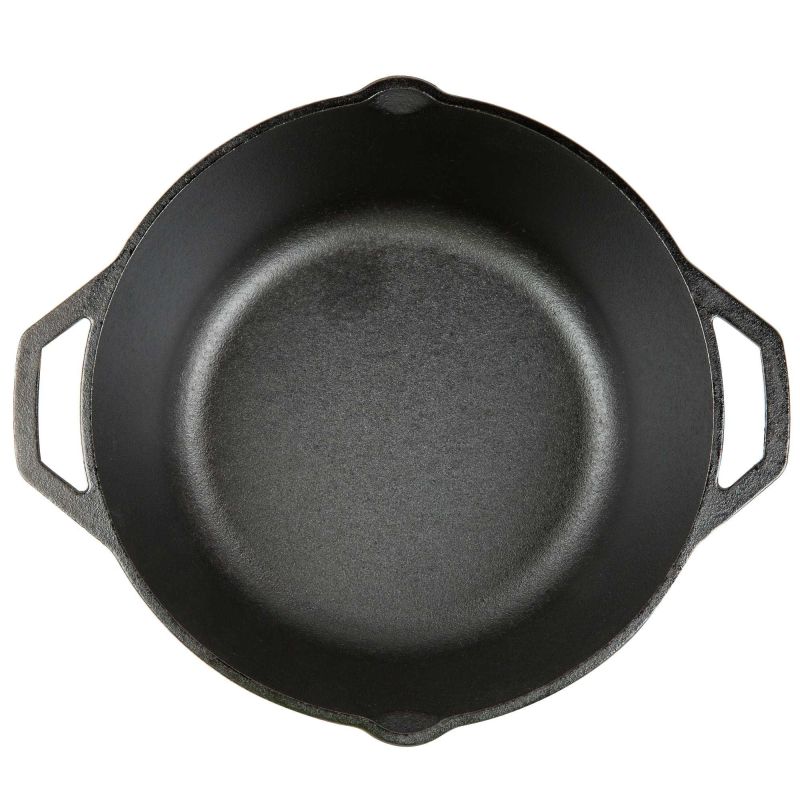 Ceaun din fonta cu capac - cuptor olandez Lodge 30 cm 6,7 litri L-10DOL3 - 4
