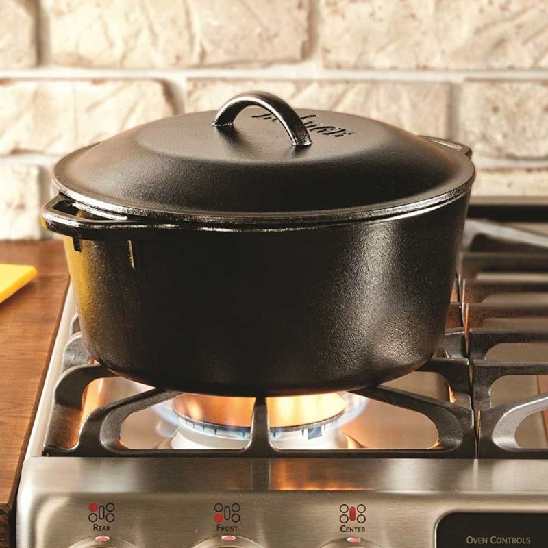 Ceaun din fonta cu capac - cuptor olandez Lodge 30 cm 6,7 litri L-10DOL3 - 11