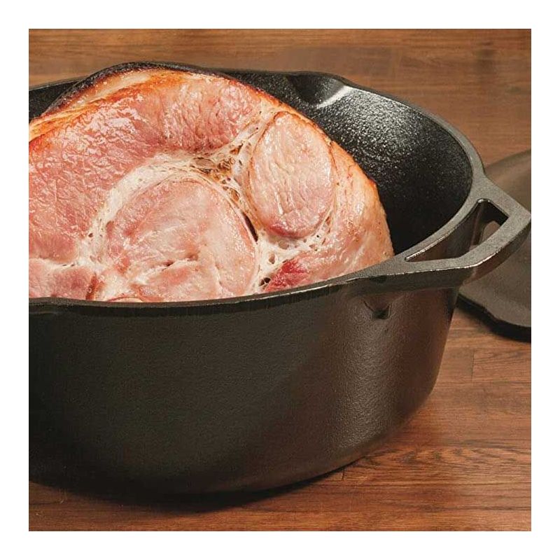Ceaun din fonta cu capac - cuptor olandez Lodge 30 cm 6,7 litri L-10DOL3 - 8