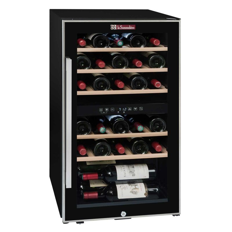Racitor de vin, 29 sticle, compresor, 2 zone, LaSommeliere ECS30.2Z 48 x 43 x 86 cm - 1 Racitor de vin, 29 sticle, compresor, 2 zone, LaSommeliere ECS30.2Z 48 x 43 x 86 cm - 1