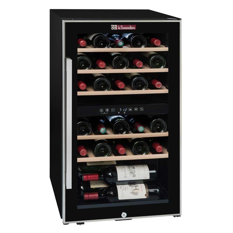 Racitor de vin, 29 sticle, compresor, 2 zone, LaSommeliere ECS30.2Z 48 x 43 x 86 cm - 1