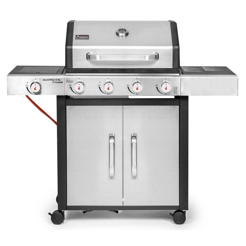 Gratar pe gaz Activa Quatro XXL Premium 19744GS, 4+1 arzatoare din inox, gratare din fonta - 1 Gratar pe gaz Activa Quatro XXL Premium 19744GS, 4+1 arzatoare din inox, gratare din fonta - 1
