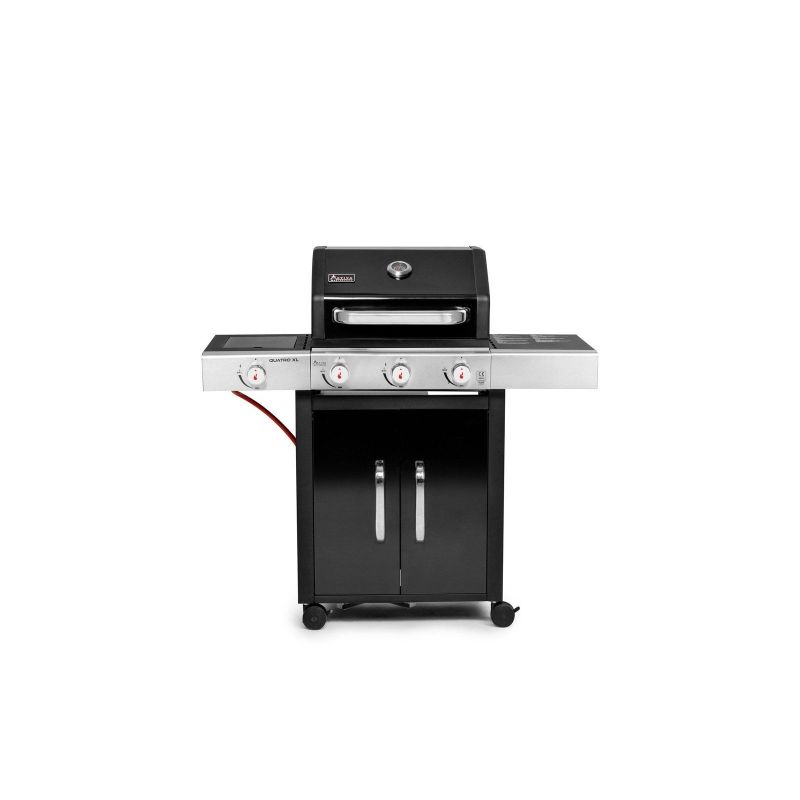 Gratar pe gaz Activa Quatro XL Black 19743G, 3+1 arzatoare din inox, gratare din fonta 19743G - 2 Gratar pe gaz Activa Quatro XL Black 19743G, 3+1 arzatoare din inox, gratare din fonta 19743G - 2