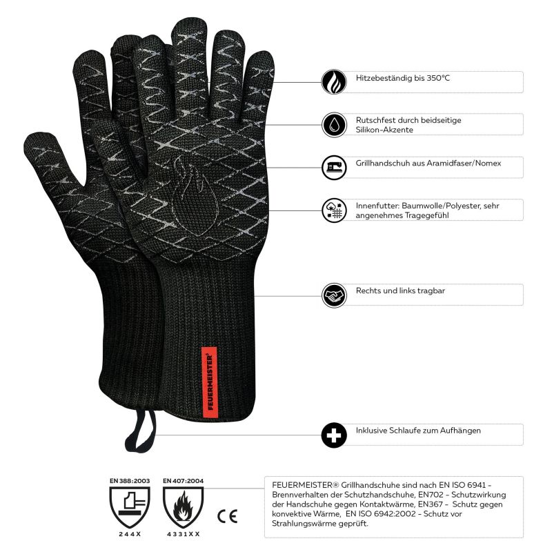 Manusi din bumbac si silicon pentru gratar Premium Feuermeister 70023300P10 - 4