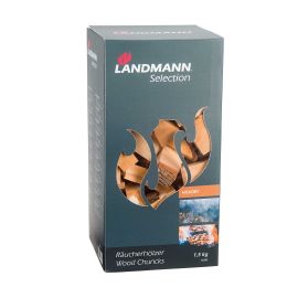 Bucati de lemn hickory pentru afumare Landmann 1,5 kg dimensiune 5-7 cm 16303 - 1