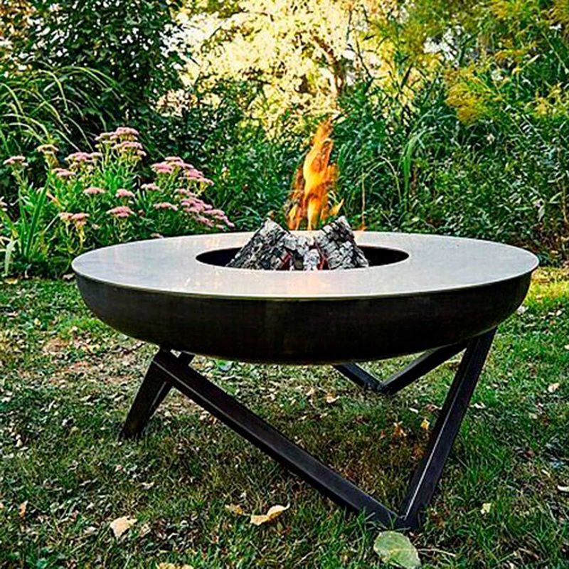 Plita rotunda de otel pentru semineu Buschbeck 60 cm 4033886111276 - 3