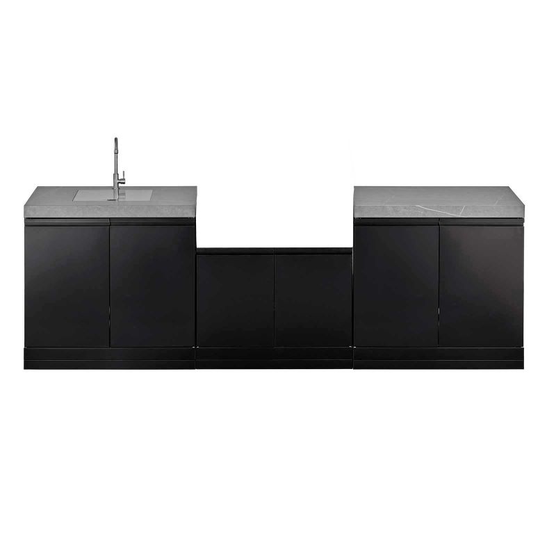 Bucatarie de exterior dulap fara gratar, contine modul chiuveta si modul cu blat de lucru Grandhall K0GK-01 - 1 Bucatarie de exterior dulap fara gratar, contine modul chiuveta si modul cu blat de lucru Grandhall K0GK-01 - 1