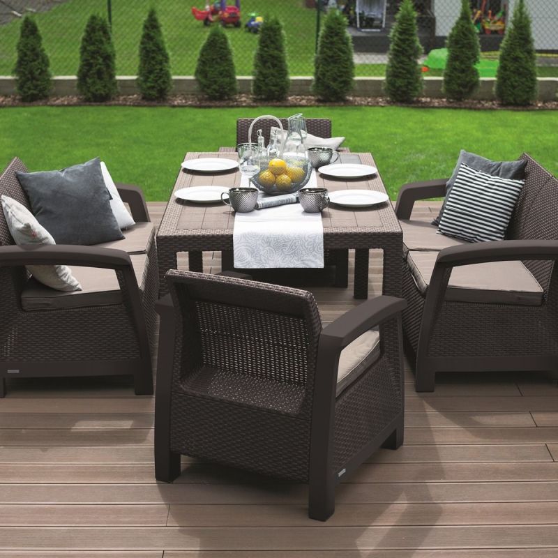 Set mobilier gradina maro Keter Corfu Fiesta - 2
