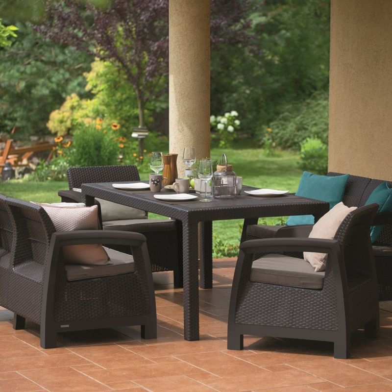 Set mobilier gradina maro Keter Corfu Fiesta - 3