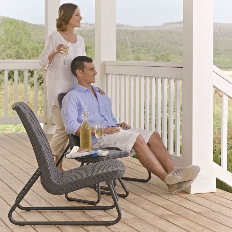 Set mobilier gradina antracit Keter Rio Patio - 4