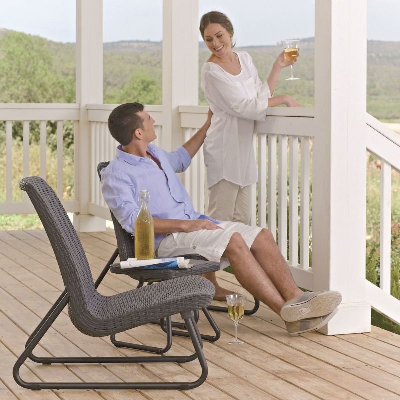 Set mobilier gradina antracit Keter Rio Patio - 5