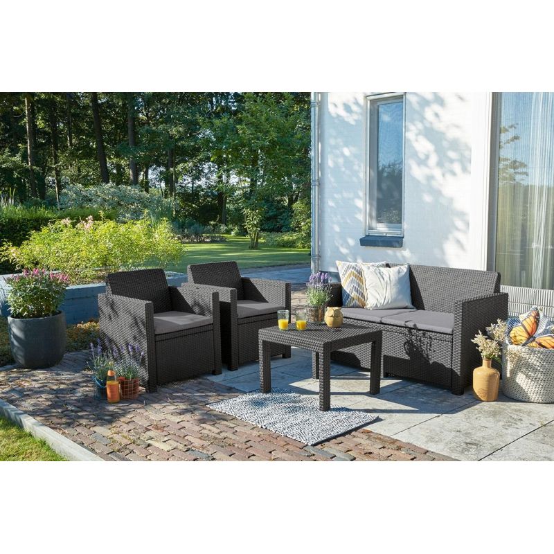 Set mobilier gradina graphite Keter Alabama - 2