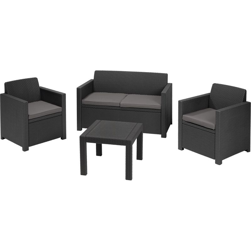 Set mobilier gradina graphite Keter Alabama - 1