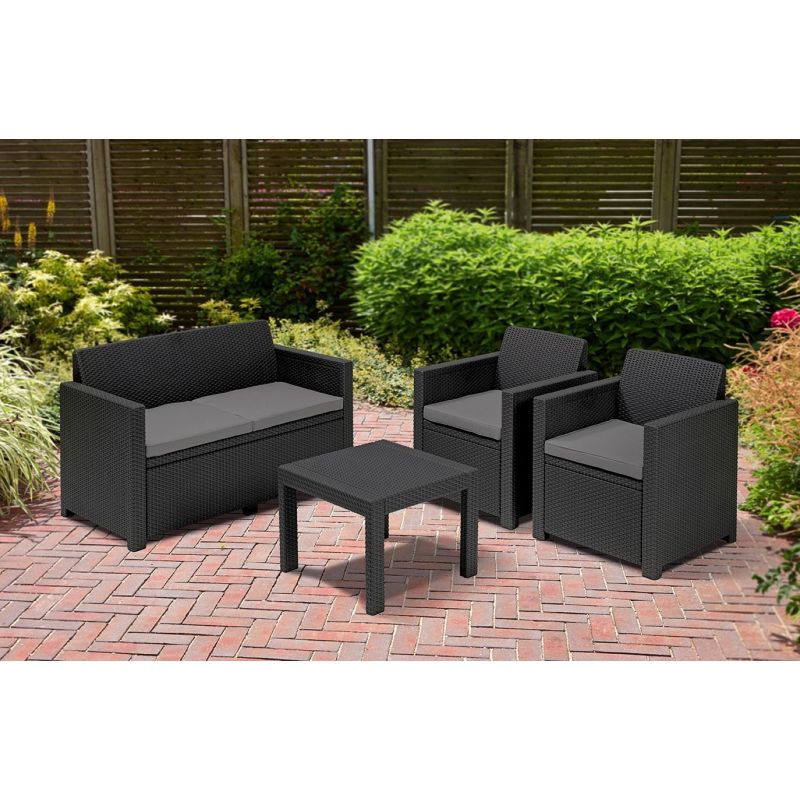 Set mobilier gradina graphite Keter Alabama - 4