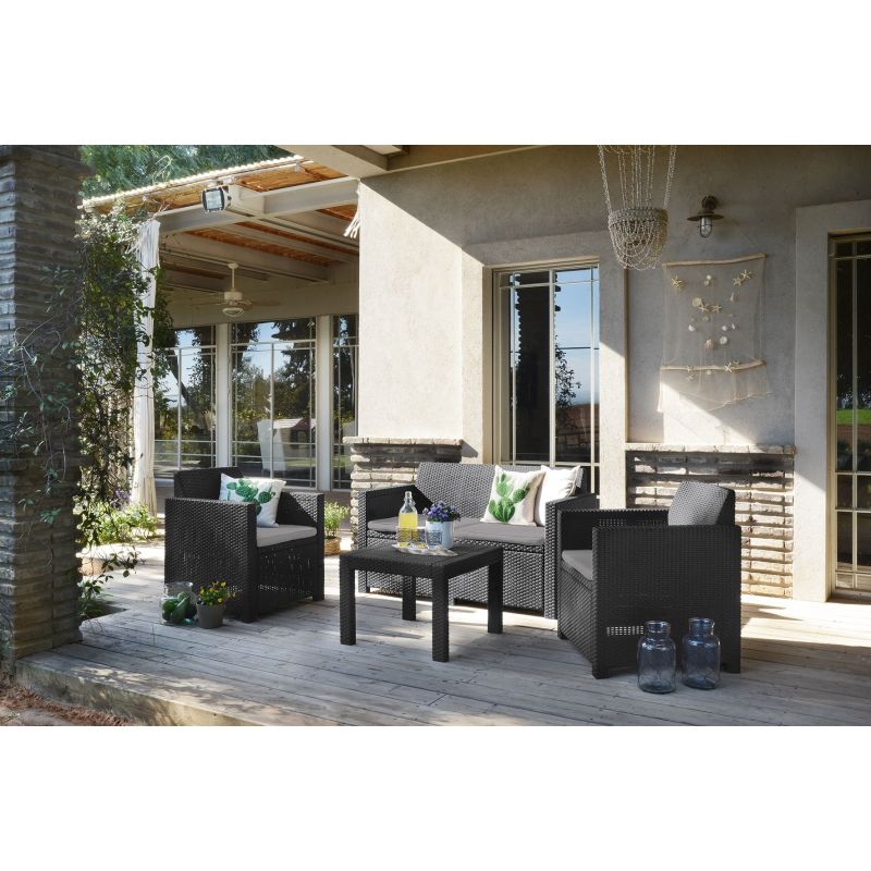 Set mobilier gradina graphite Keter Alabama - 5