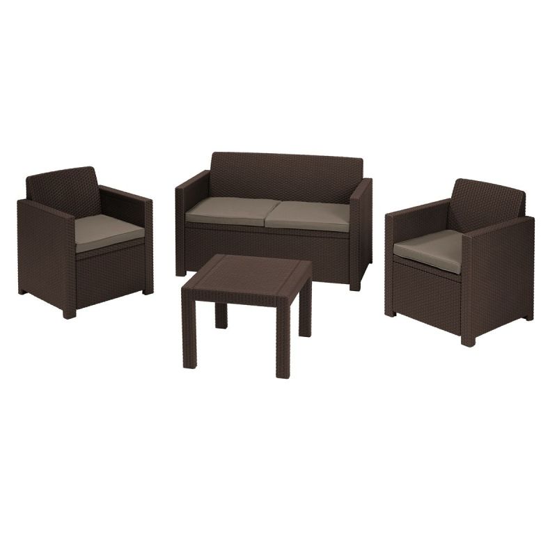 Set mobilier gradina maro Keter Alabama - 1 Set mobilier gradina maro Keter Alabama - 1
