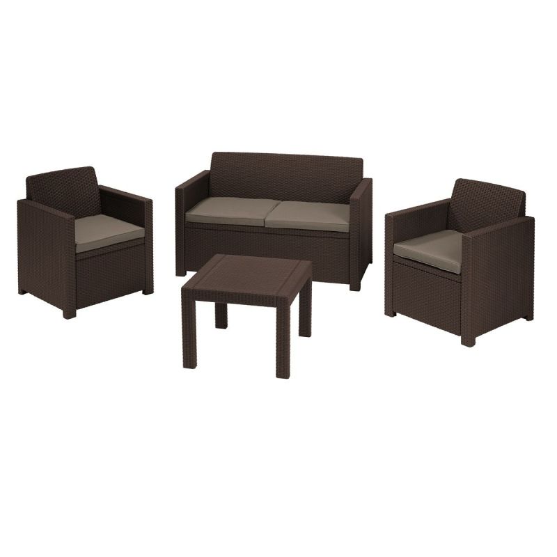 Set mobilier gradina maro Keter Alabama - 1