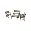 Set mobilier gradina gri-maroniu Keter Montero - 1