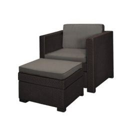 Set mobilier gradina maro Keter Provence Chillout - 1
