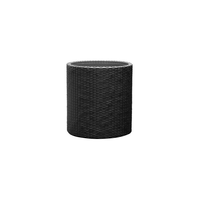 Ghiveci cilindric imitatie ratan gri Keter Cylinder S 7 L - 1 Ghiveci cilindric imitatie ratan gri Keter Cylinder S 7 L - 1