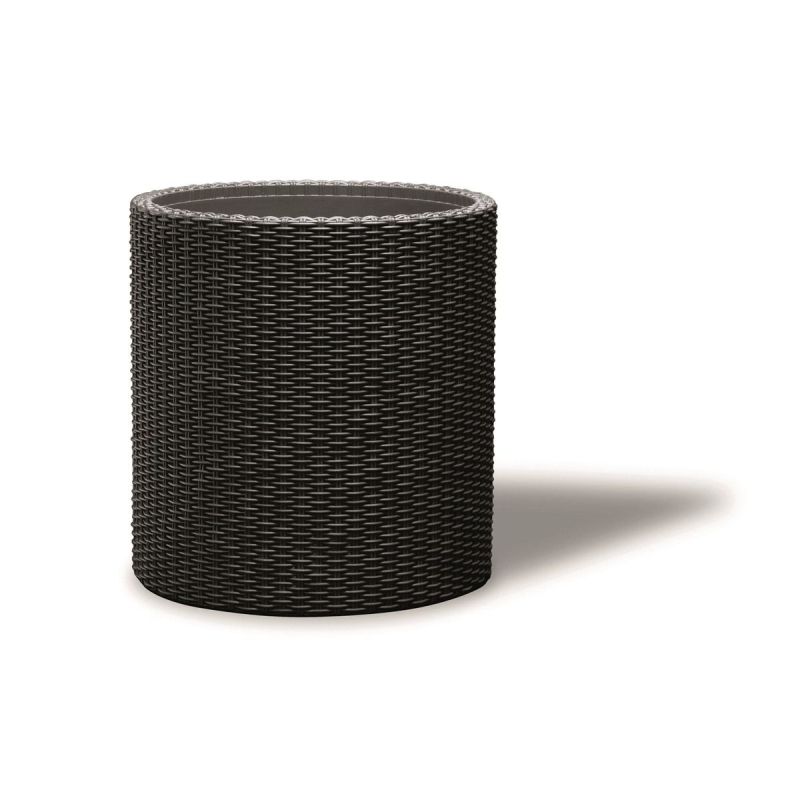 Ghiveci cilindric imitatie ratan gri Keter Cylinder M 18 L - 4
