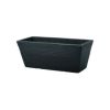 Ghiveci orizontal imitatie marmura negru fara farfurie Keter Piazza 19 L - 1