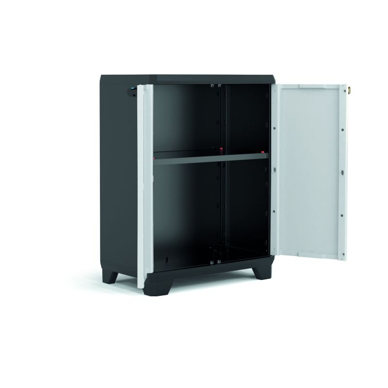 Dulap 1 polita gri Keter Low Linear 68x39x90cm - 1 Dulap 1 polita gri Keter Low Linear 68x39x90cm - 1
