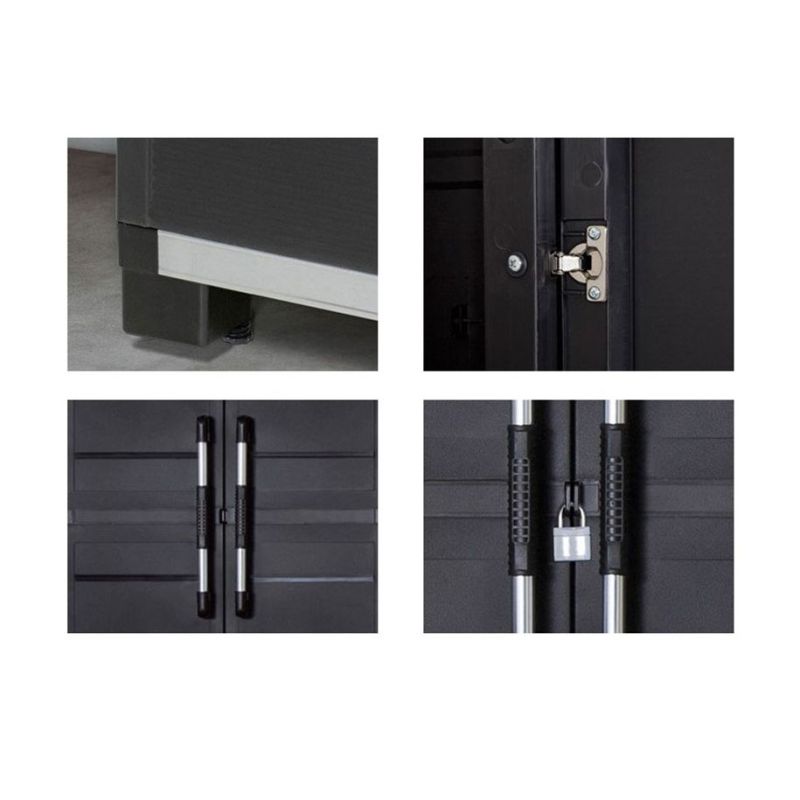 Dulap inalt negru Keter XL Garage 89x54x188 cm - 6