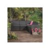 Set mobilier gradina fara masa graphite Keter Provence - 2