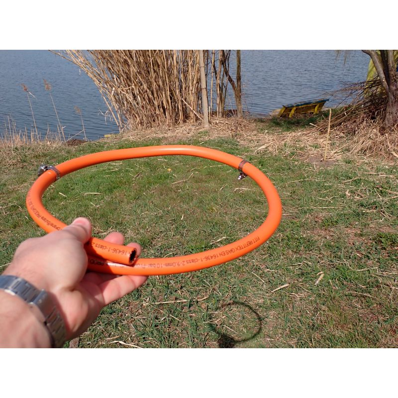 Kit regulator gaz quick on compatibil doar la butelie ButanGas Camping include furtun 80cm Orgaz BG301-20 - 18