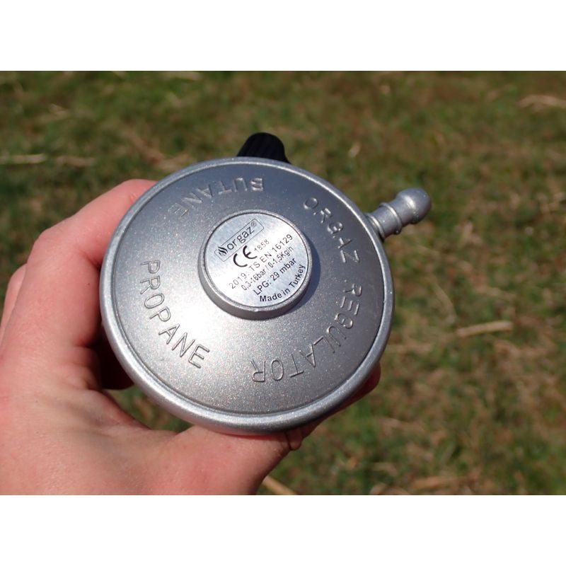 Kit regulator gaz quick on compatibil doar la butelie ButanGas Camping include furtun 80cm Orgaz BG301-20 - 16