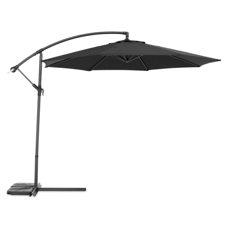 Umbrela cu manivela LARISA H.256 D.300 negru/negru - 1