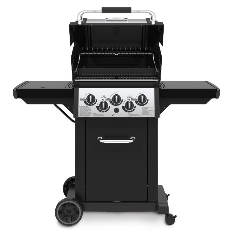 Gratar Monarch 390 Broil King L.132 l.56 H.122.5 negru/gri - 3