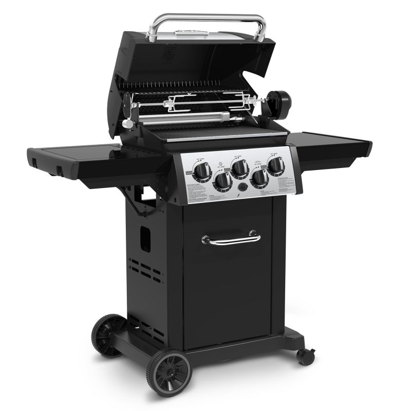 Gratar Monarch 390 Broil King L.132 l.56 H.122.5 negru/gri - 5
