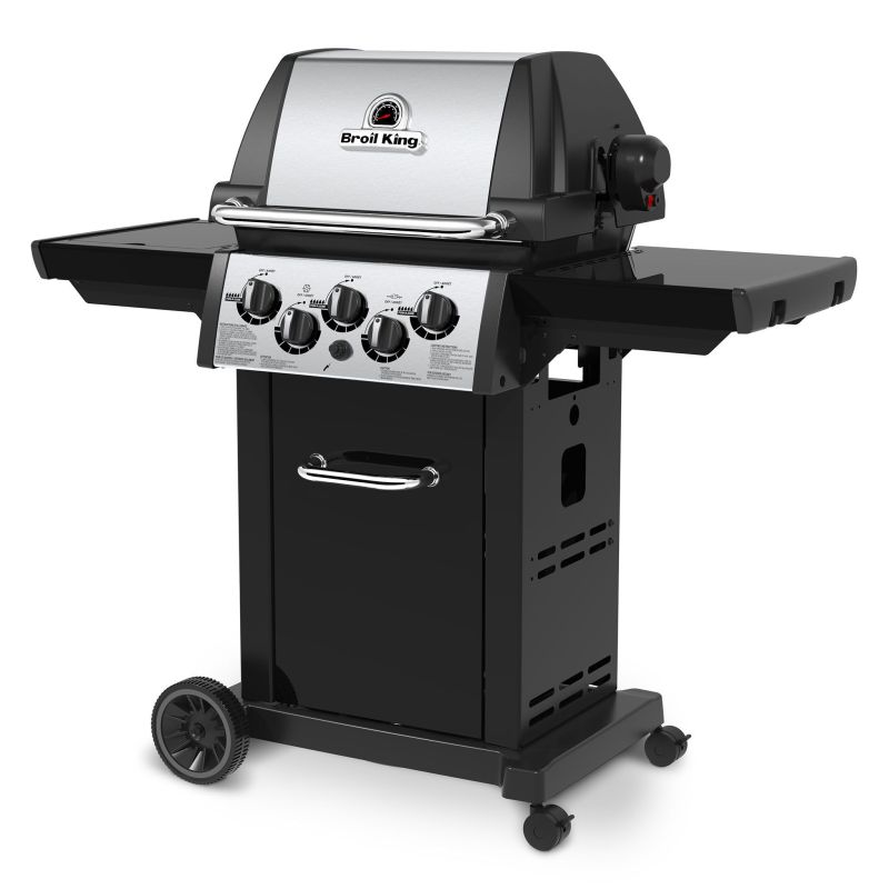 Gratar Monarch 390 Broil King L.132 l.56 H.122.5 negru/gri - 6