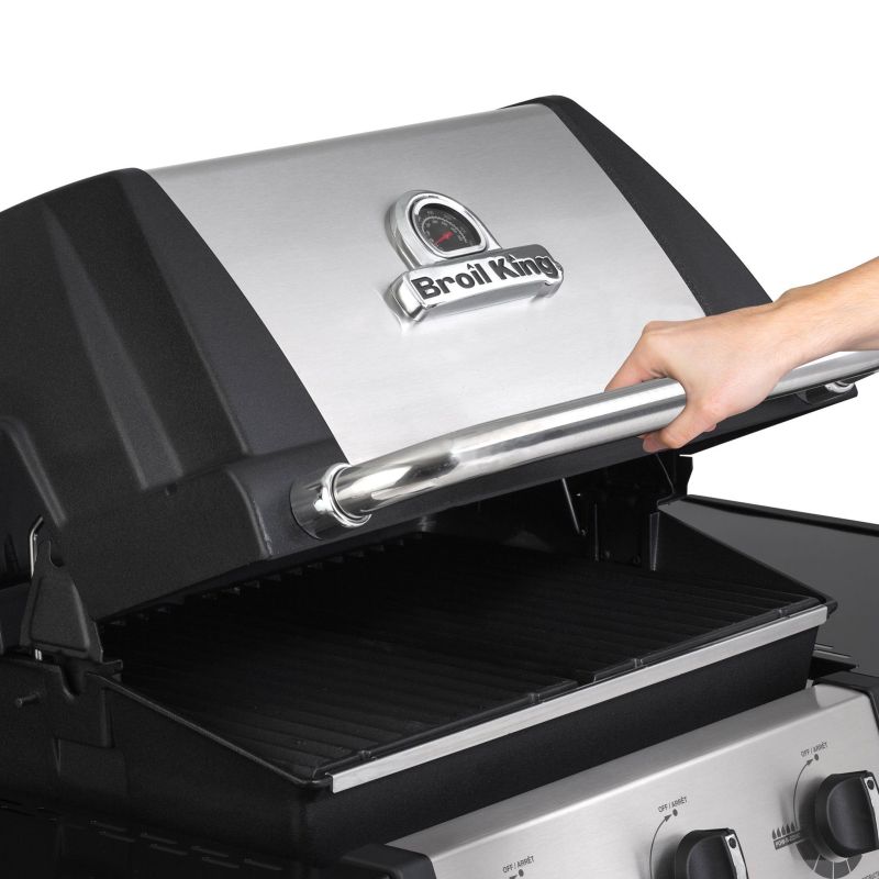Gratar Monarch 390 Broil King L.132 l.56 H.122.5 negru/gri - 7