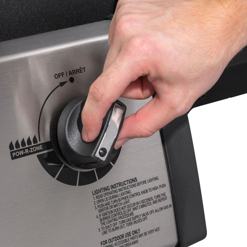 Gratar Monarch 390 Broil King L.132 l.56 H.122.5 negru/gri - 13