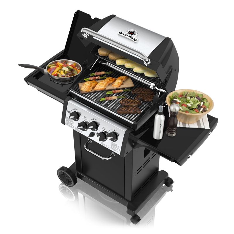 Gratar Monarch 390 Broil King L.132 l.56 H.122.5 negru/gri - 21