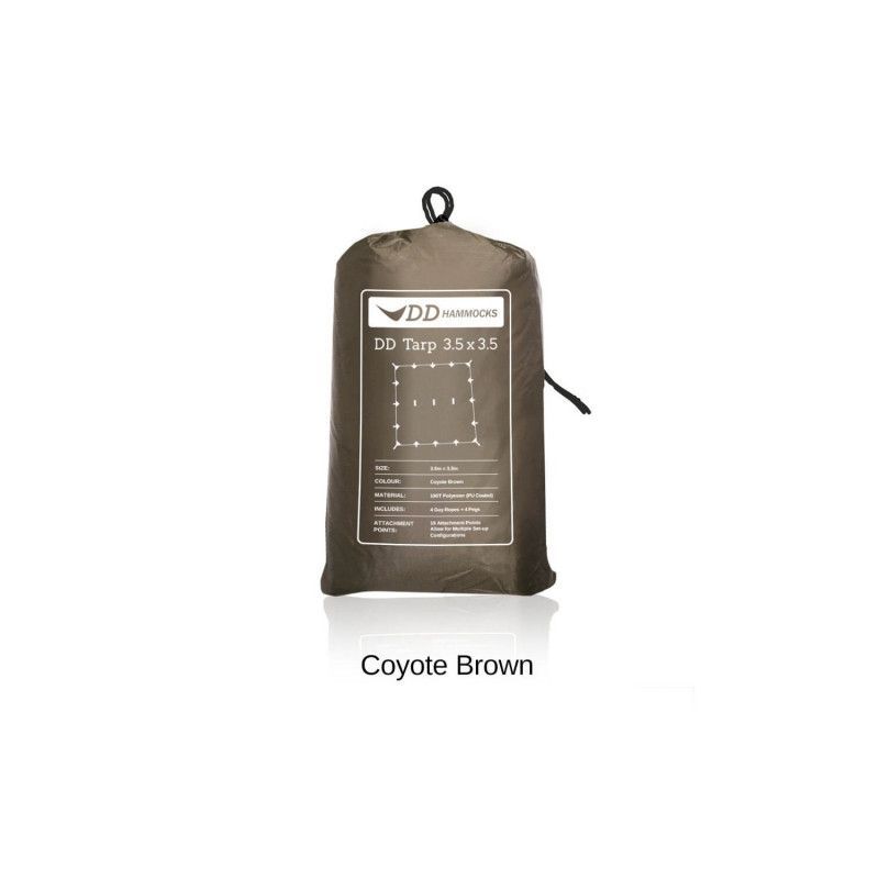 Tenda 3.5×3.5 Prelata Coyote Brown DDHammocks - 0707273931597 - 1 Tenda 3.5×3.5 Prelata Coyote Brown DDHammocks - 0707273931597 - 1