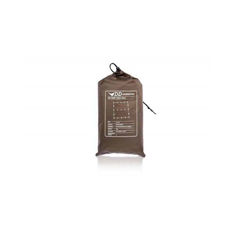 Tenda DD 3×3 Prelata Coyote Brown DDHammocks - 0610370597156 - 1 Tenda DD 3×3 Prelata Coyote Brown DDHammocks - 0610370597156 - 1