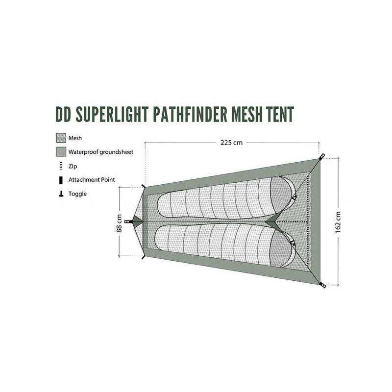 Cort 1 Persoana DD SuperLight –PathFinder -panza anti insecte - 0707273933843 - 7