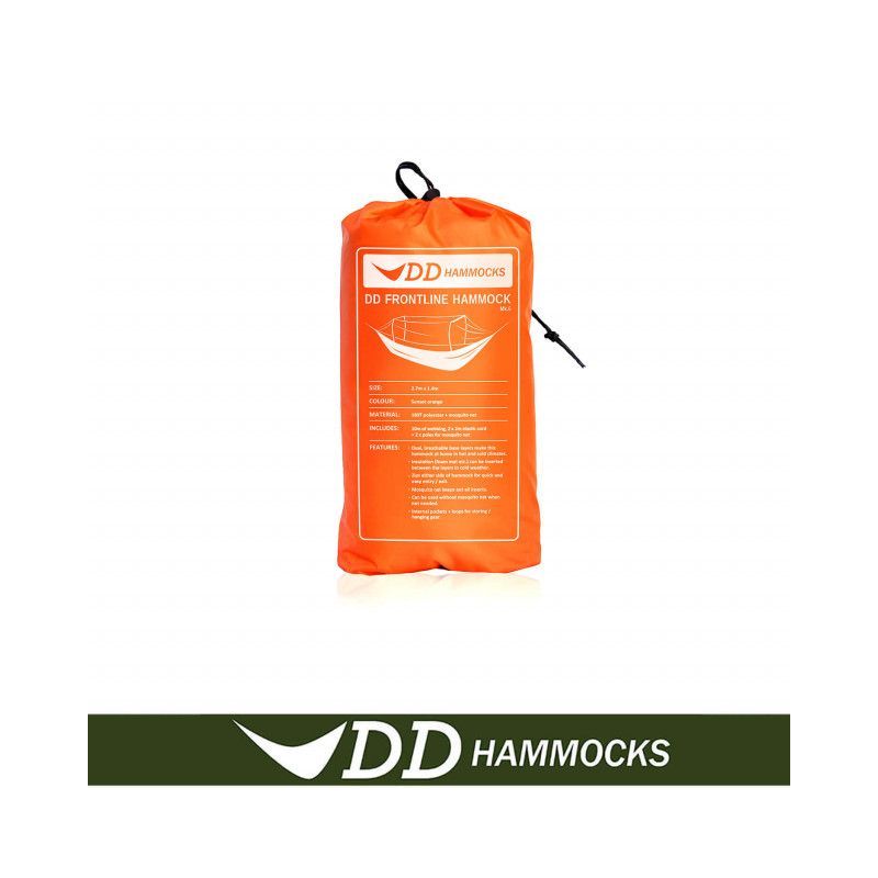 Hamac Frontline Sunset Orange DD Hammocks 2.7m x 1.4m - 0707273933775 - 2