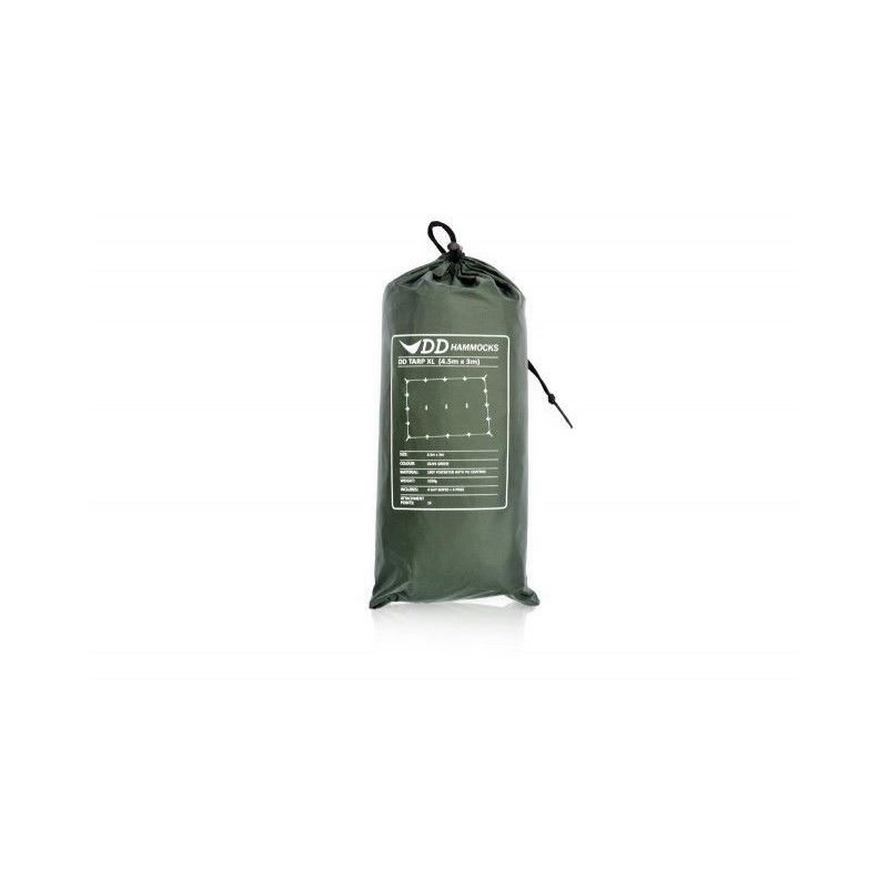 Tenda XL Prelata Olive Green DDHammocks 450 × 300 cm - 0610696771032 - 1 Tenda XL Prelata Olive Green DDHammocks 450 × 300 cm - 0610696771032 - 1