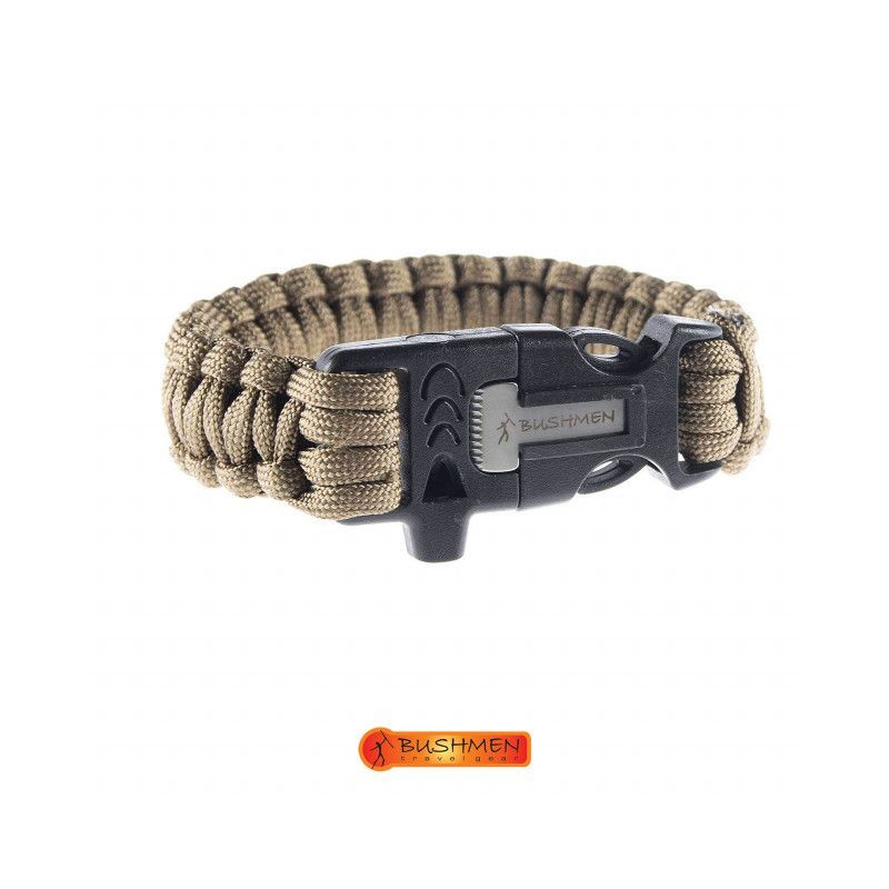 Bratara de supravietuire 3m din paracord Coyote Bushmen - 5902194520744 - 1