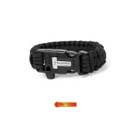 Bratara de supravietuire 3m din paracord Negru Bushmen - 5902194520263 - 1