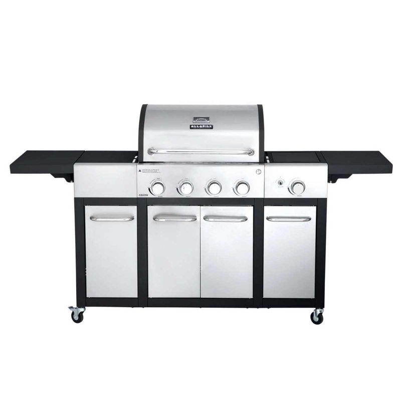 Gratar pe gaz, 4 arzatoare inox, grile fonta, ALL'GRILL Basic-Line Major 100399 - 1