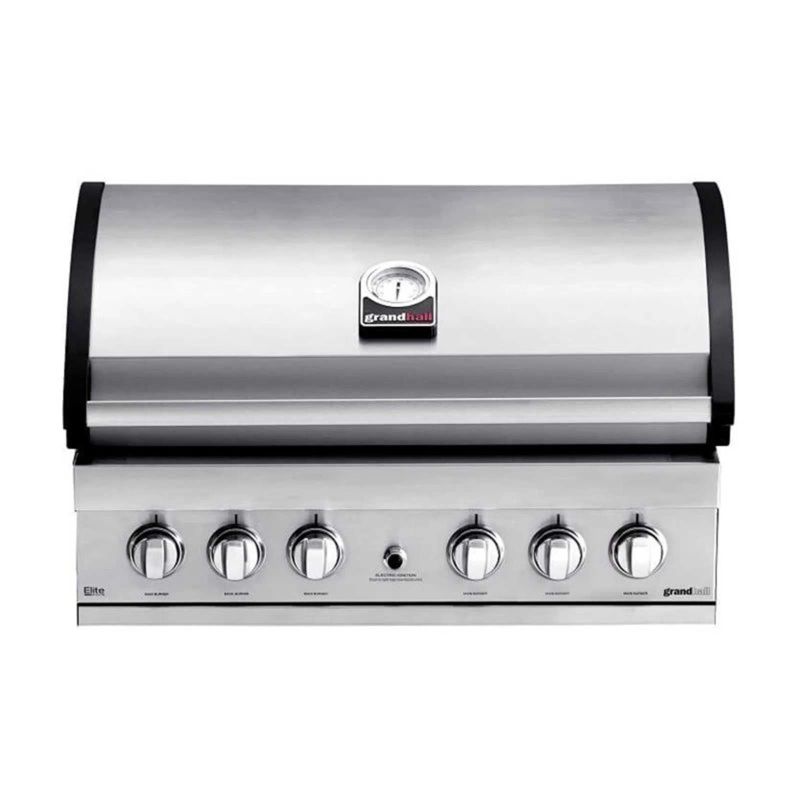 Gratar pe gaz cu 6 arzatoare 5 inox si 1 infrarosu, incastrabil, grile inox, plita fonta, Grandhall Elite G5 RES01-K05000324A - Gratar pe gaz cu 6 arzatoare 5 inox si 1 infrarosu, incastrabil, grile inox, plita fonta, Grandhall Elite G5 RES01-K05000324A -